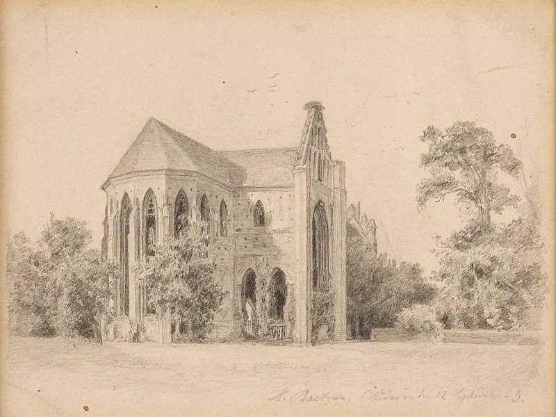 1838-Hellmuth Rätzer - Abbazia cistercense di Chorin